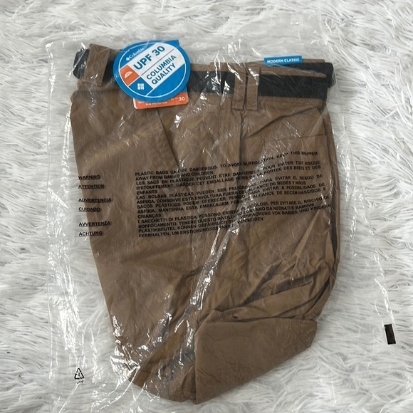 Columbia Men’s Battle ridge II omni-shade shorts in brown size 42 - Picture 2 of 14